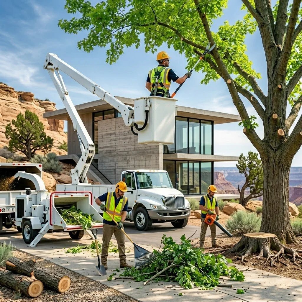 ISA-certified arborist performing structural tree trimming on a Sugar Maple in Center Square Albany.
