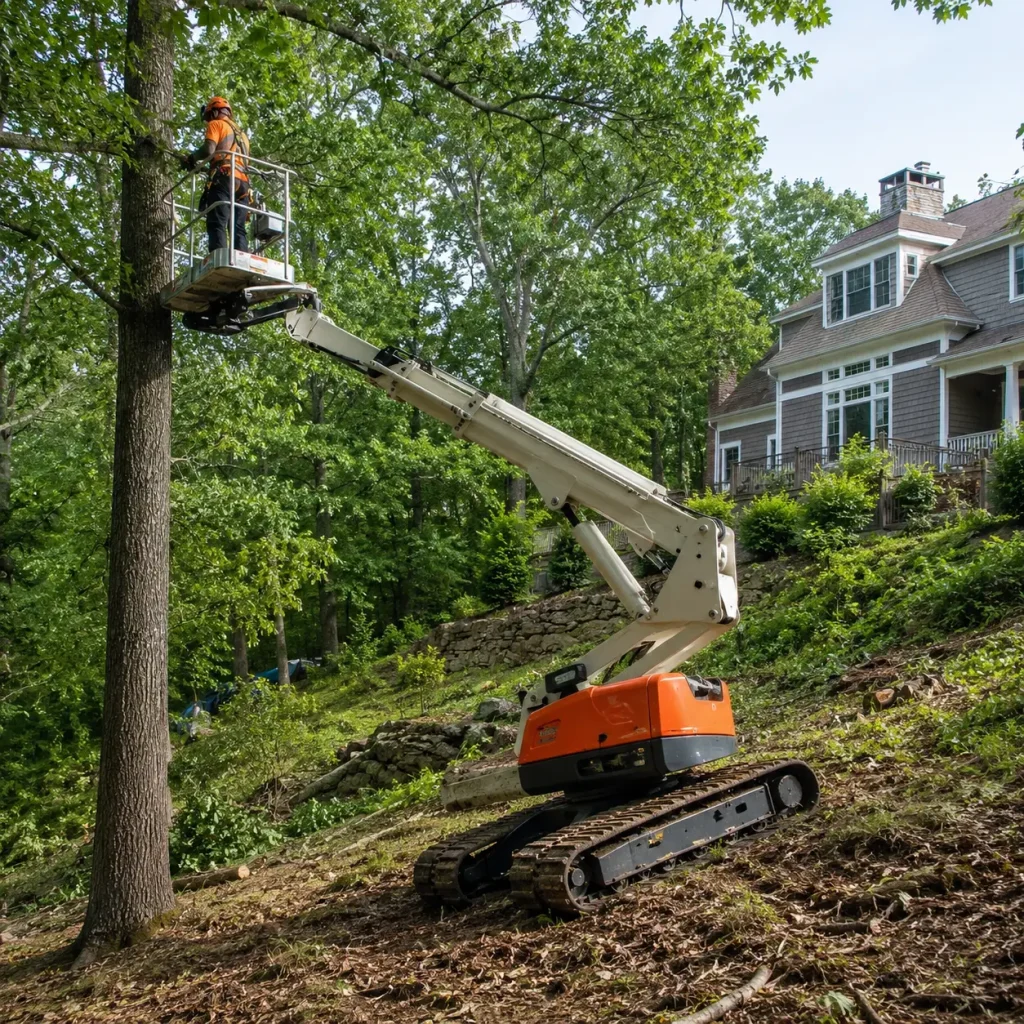 Tracked Aerial Lifts — For Sloped Terrain and Soft Ground